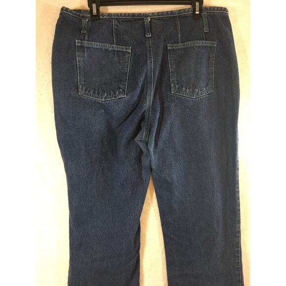 Vintage Y2K No Boundaries Button Fly Jeans w/ Bright Blue Trim Junior's‎ Size 15 - Picture 6 of 13